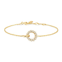 Ania Haie Gold Interlinked Circles Pave Bracelet Bracelets Ania Haie 