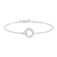 Ania Haie Silver Interlinked Circles Pave Bracelet Bracelets Ania Haie 