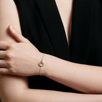 Ania Haie Silver Interlinked Circles Pave Bracelet Bracelets Ania Haie 