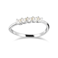 Synthetic Pearl Ring in Sterling Silver Rings Bevilles 