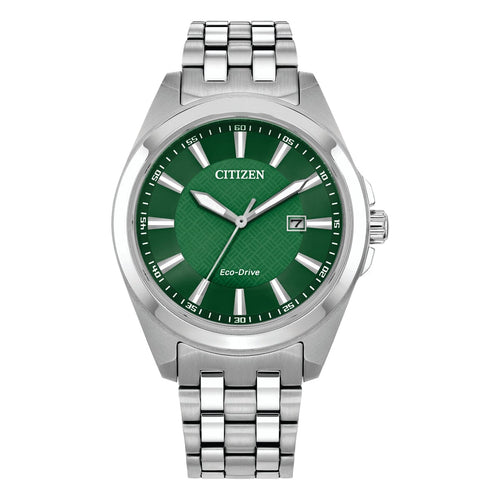 Citizen Eco Drive BM7530-50X Green and Silver Men's Watch Watches Citizen 