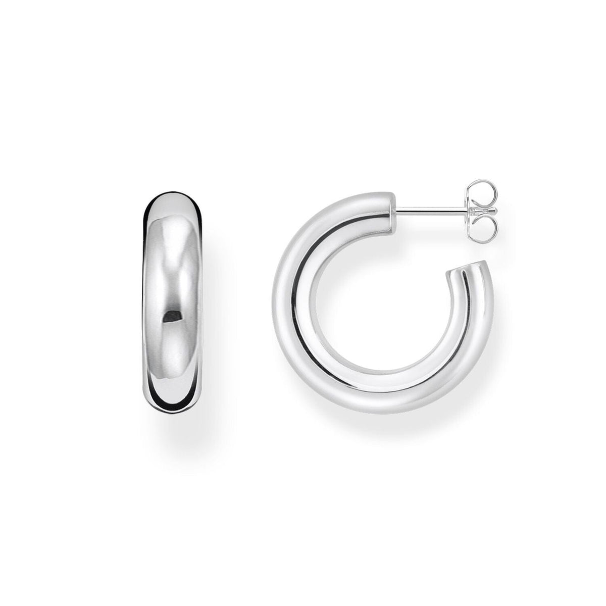THOMAS SABO Chunky Hoop Earrings - Small Silver Earrings Thomas Sabo 