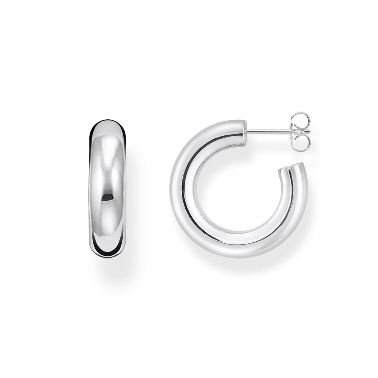 THOMAS SABO Chunky Hoop Earrings - Small Silver Earrings Thomas Sabo 