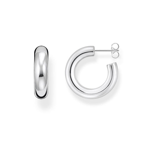 THOMAS SABO Chunky Hoop Earrings - Small Silver Earrings Thomas Sabo 