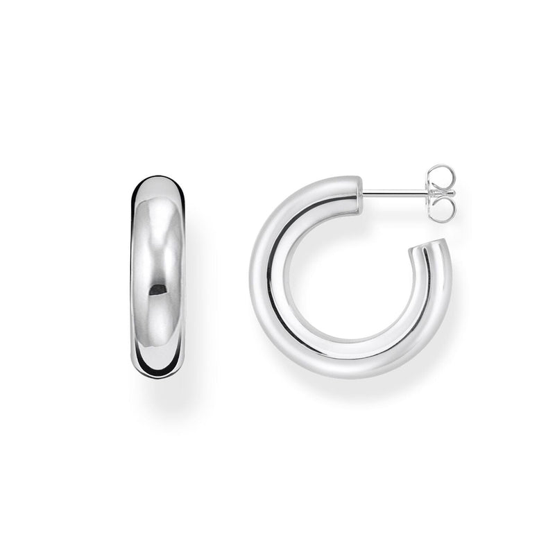 THOMAS SABO Chunky Hoop Earrings - Small Silver Earrings Thomas Sabo 