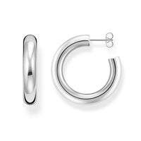 THOMAS SABO Chunky Hoop Earrings Medium Silver Earrings Thomas Sabo 
