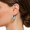 THOMAS SABO Chunky Hoop Earrings Medium Silver Earrings Thomas Sabo 