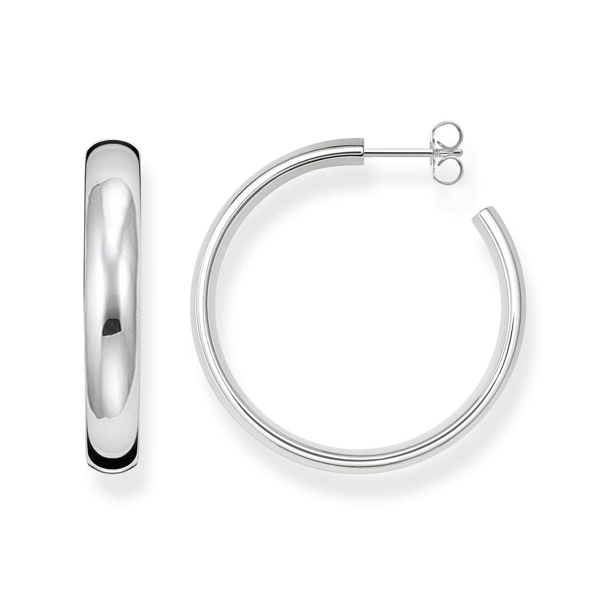 THOMAS SABO Medium Chunky Hoop Earrings Silver Earrings Thomas Sabo 