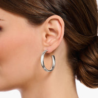 THOMAS SABO Medium Chunky Hoop Earrings Silver Earrings Thomas Sabo 