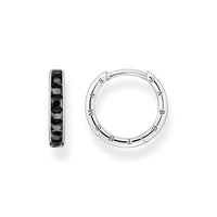 THOMAS SABO Heritage Black Stones Hoop Earrings Earrings Thomas Sabo 