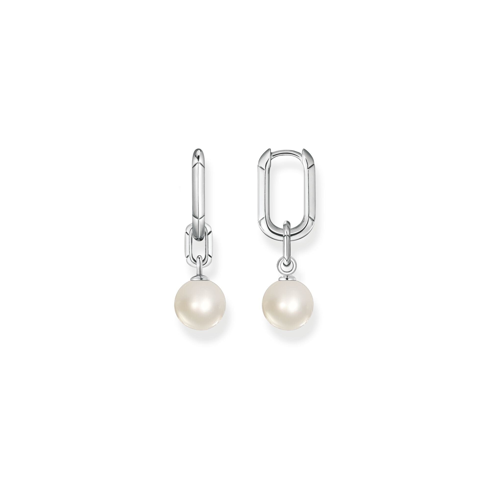 Thomas Sabo Hoop earrings links and pearls silver Earrings Thomas Sabo 