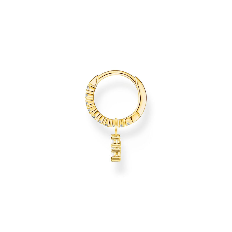 Thomas Sabo Single hoop earring with star pendant gold Earrings Thomas Sabo 