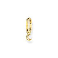 Thomas Sabo Single hoop earring with moon pendant gold Earrings Thomas Sabo 