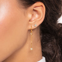 Thomas Sabo Single hoop earring with moon pendant gold Earrings Thomas Sabo 
