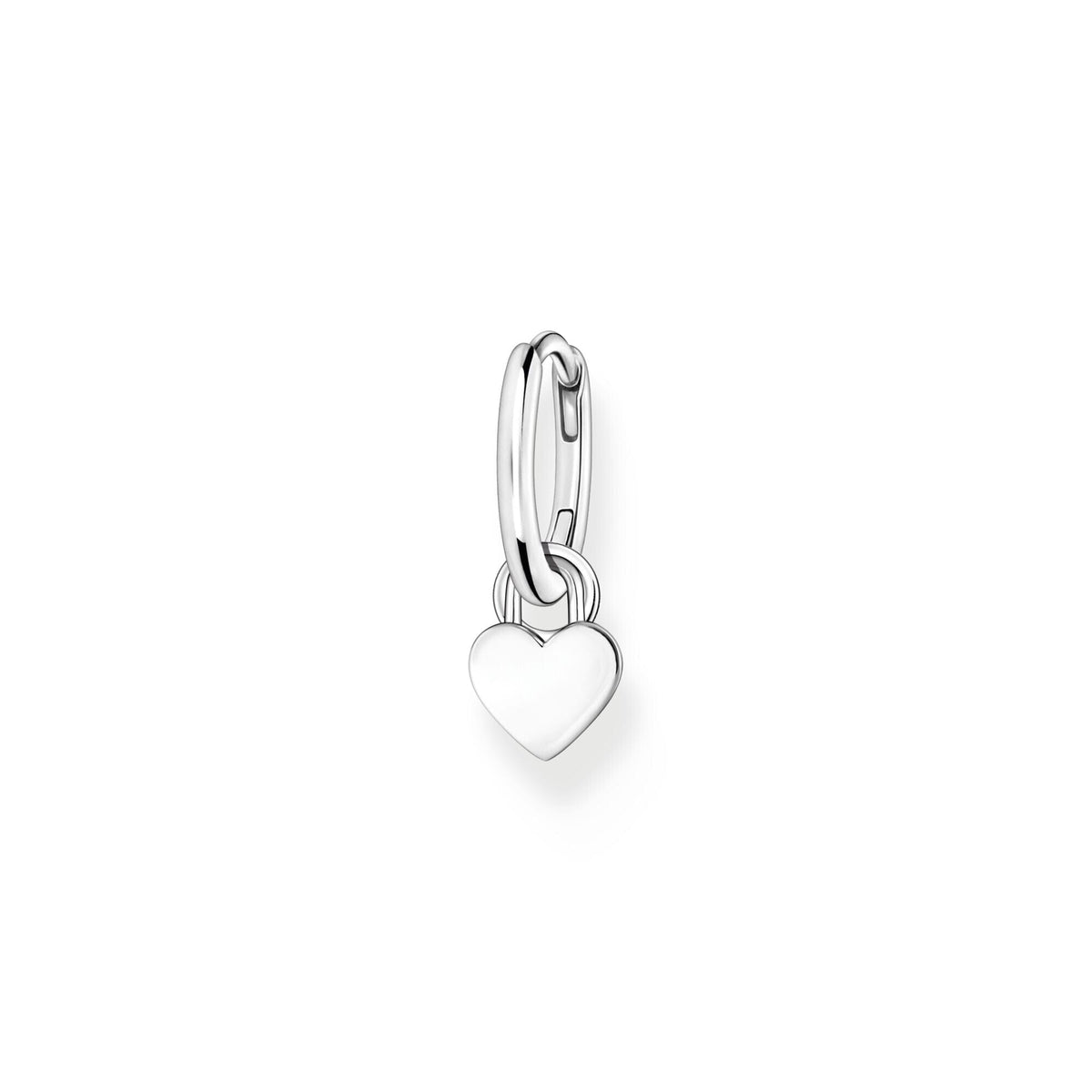 THOMAS SABO Hoop EarRings with Heart Pendant Silver Hoop Earrings With Pendants THOMAS SABO Charmista 