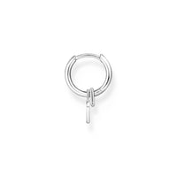 THOMAS SABO Hoop EarRings with Heart Pendant Silver Hoop Earrings With Pendants THOMAS SABO Charmista 