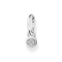 THOMAS SABO Single Hoop EarRings with Stones and Eyelet for Charms Earrings THOMAS SABO Charmista 