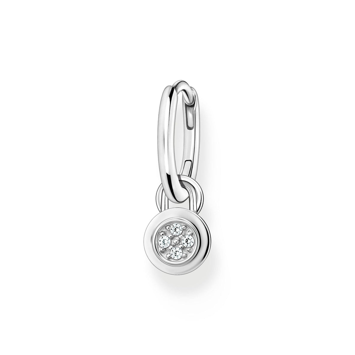 THOMAS SABO Single Hoop EarRings with Stones and Eyelet for Charms Earrings THOMAS SABO Charmista 