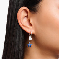THOMAS SABO Single Hoop EarRings with Stones and Eyelet for Charms Earrings THOMAS SABO Charmista 