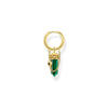 THOMAS SABO Single Crystal Hoop EarRings with Malachite Hoop Earrings THOMAS SABO 