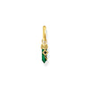 THOMAS SABO Single Crystal Hoop EarRings with Malachite Hoop Earrings THOMAS SABO 