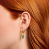 THOMAS SABO Single Crystal Hoop EarRings with Malachite Hoop Earrings THOMAS SABO 