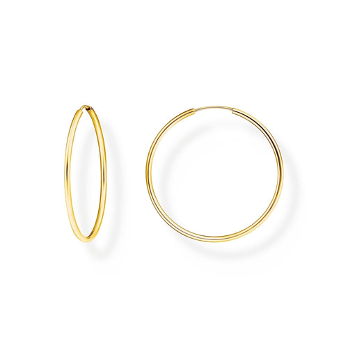 THOMAS SABO Medium Hoop Earrings Gold Plated Earrings Thomas Sabo 