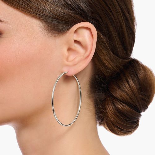 THOMAS SABO Hoop Earrings Large Silver Earrings Thomas Sabo 