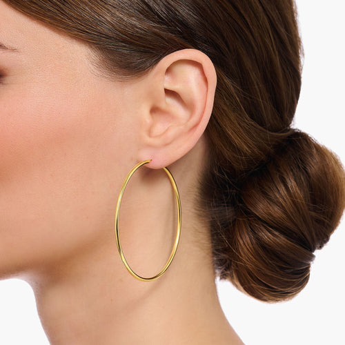 THOMAS SABO Large Hoop Earrings Gold Plated Earrings Thomas Sabo 
