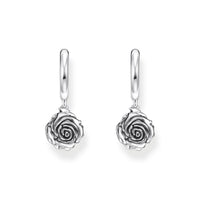 THOMAS SABO Midnight Rose hoop earrings Hoop Earrings Thomas Sabo 