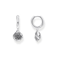 THOMAS SABO Midnight Rose hoop earrings Hoop Earrings Thomas Sabo 