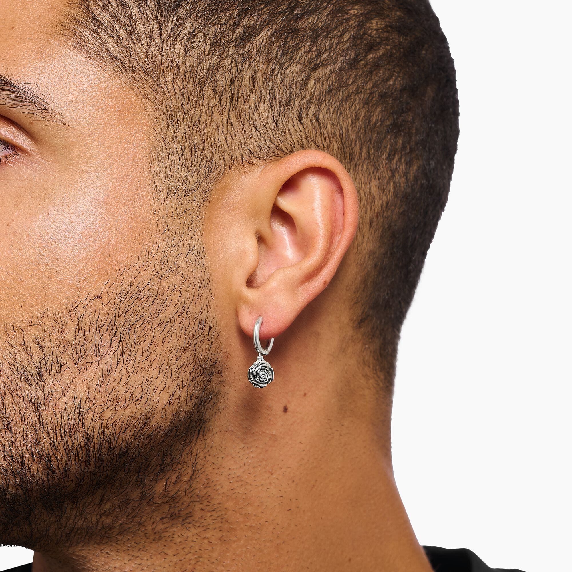 THOMAS SABO Midnight Rose hoop earrings Hoop Earrings Thomas Sabo 