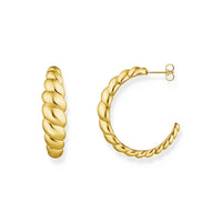 THOMAS SABO Organic shapes twisted hoop earrings Hoop Earrings Thomas Sabo 
