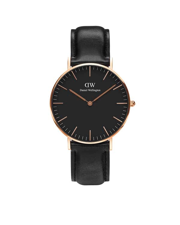 Daniel Wellington Classic 36 Sheffield Rose Gold & Black Watch Watches Daniel Wellington 