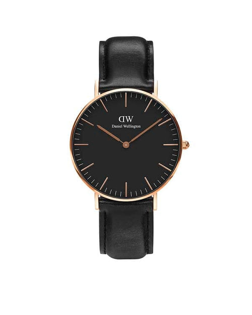 Daniel Wellington Classic 36 Sheffield Rose Gold & Black Watch Watches Daniel Wellington 
