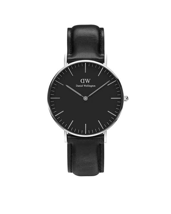 Daniel Wellington Classic 36 Sheffield Silver & Black Watch Watches Daniel Wellington 