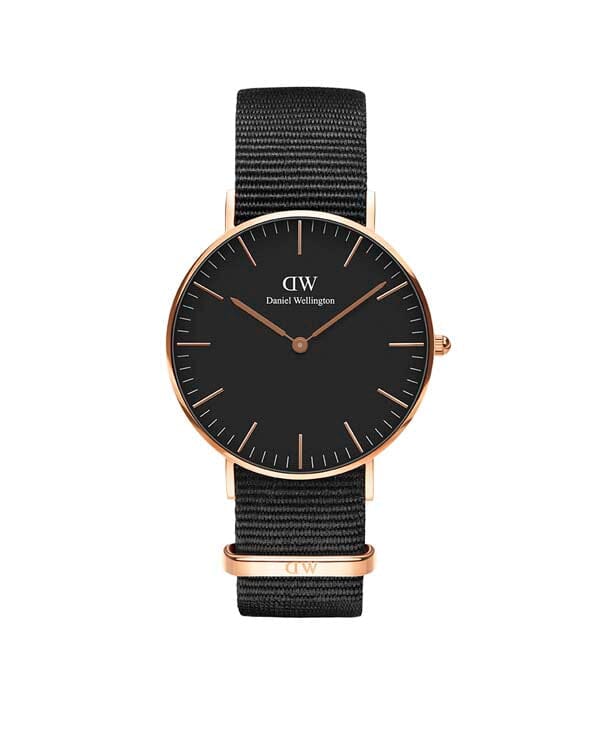 Daniel Wellington Classic 36 Cornwall Rose Gold & Black Watch Watches Daniel Wellington 