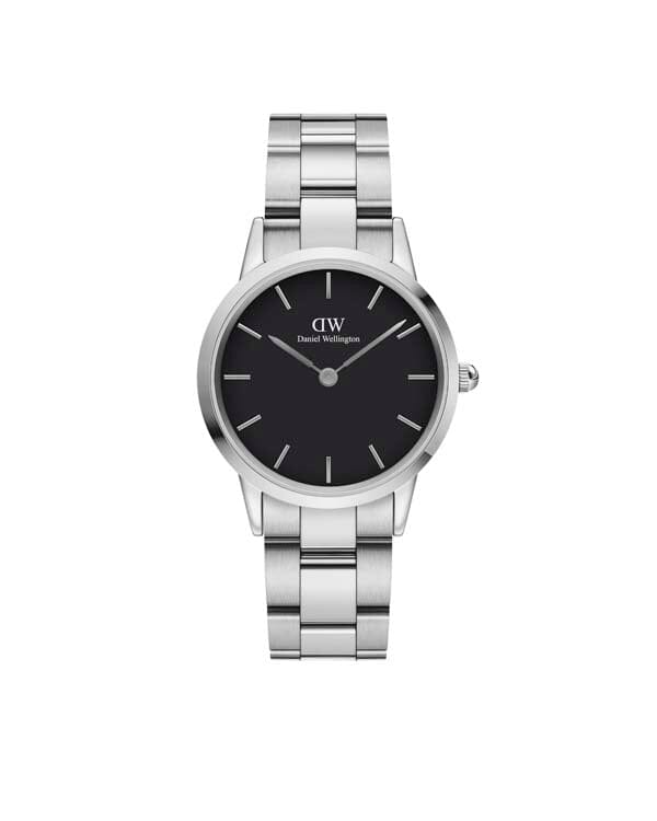 Daniel Wellington Iconic Link 32 Silver & Black Watch Watches Daniel Wellington 