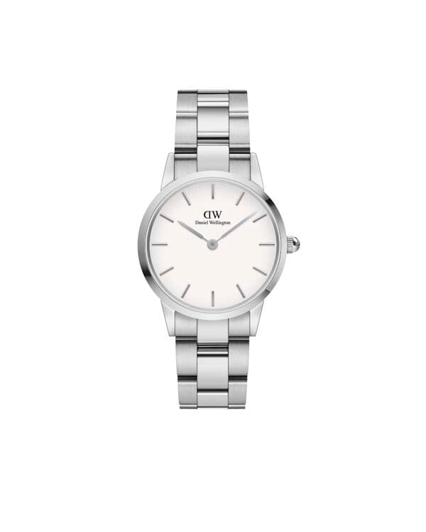 Daniel Wellington Iconic Link 28 Silver & White Watch Watches Daniel Wellington 