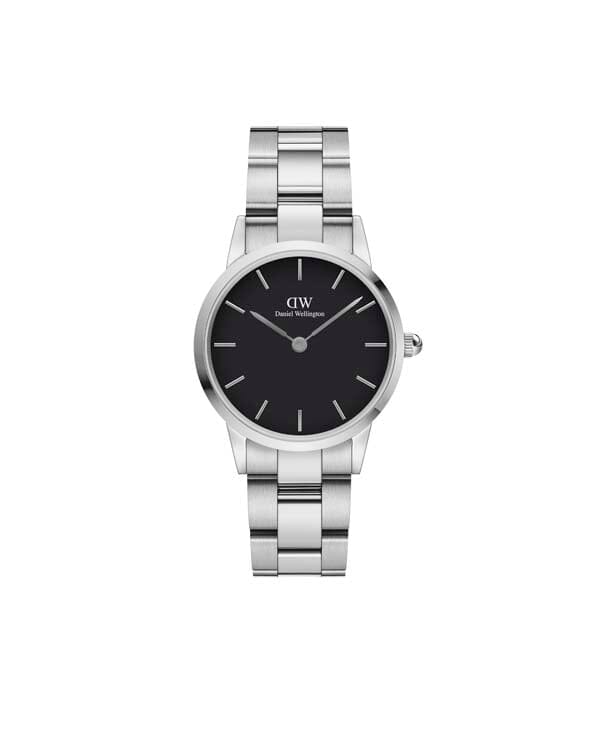 Daniel Wellington Iconic Link 28 Silver & Black Watch Watches Daniel Wellington 