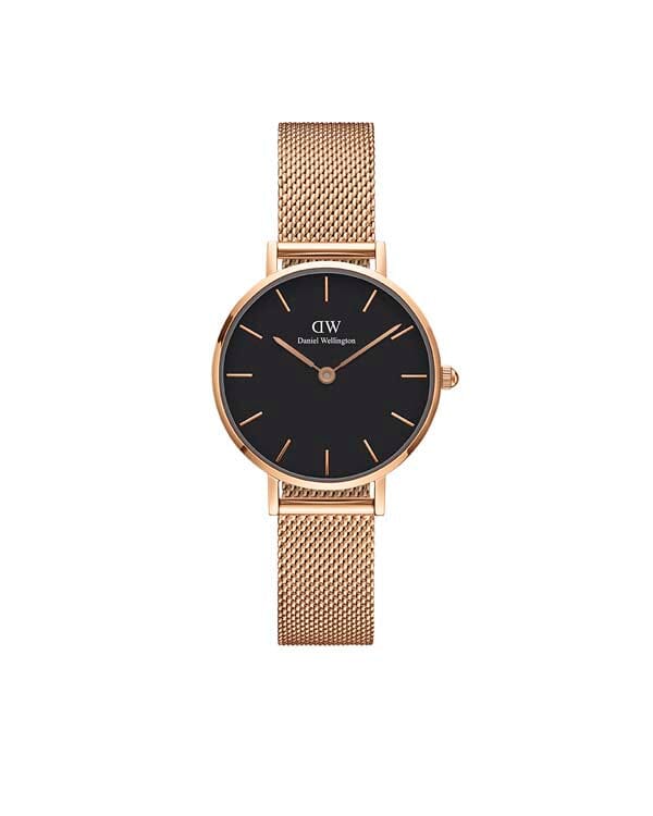 Daniel Wellington Petite 28 Melrose Rose Gold & Black Watch Watches Daniel Wellington 