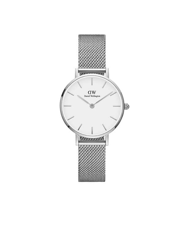 Daniel Wellington Petite 28 Sterling Silver & White Watch Watches Daniel Wellington 