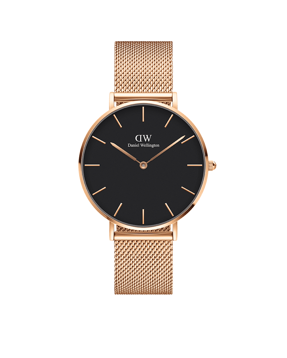 Daniel Wellington Petite 36 Melrose Rose Gold & Black Watch Watches Daniel Wellington 