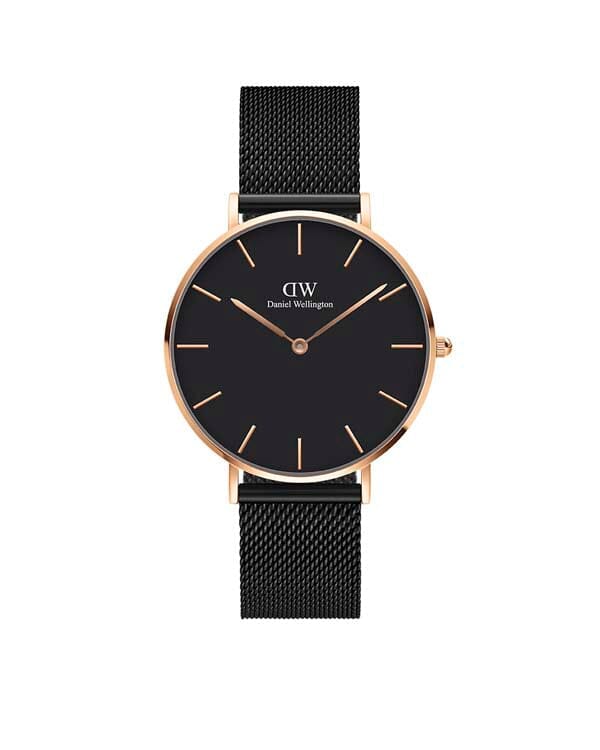 Daniel Wellington Petite 36 Ashfield Rose Gold & Black Watch Watches Daniel Wellington 