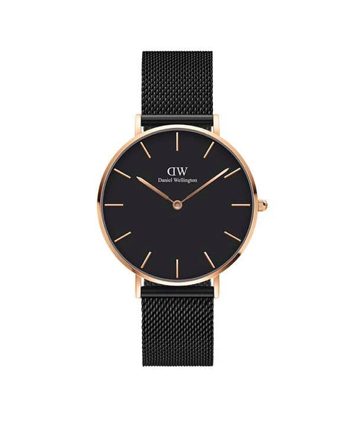 Daniel Wellington Petite 36 Ashfield Rose Gold & Black Watch Watches Daniel Wellington 