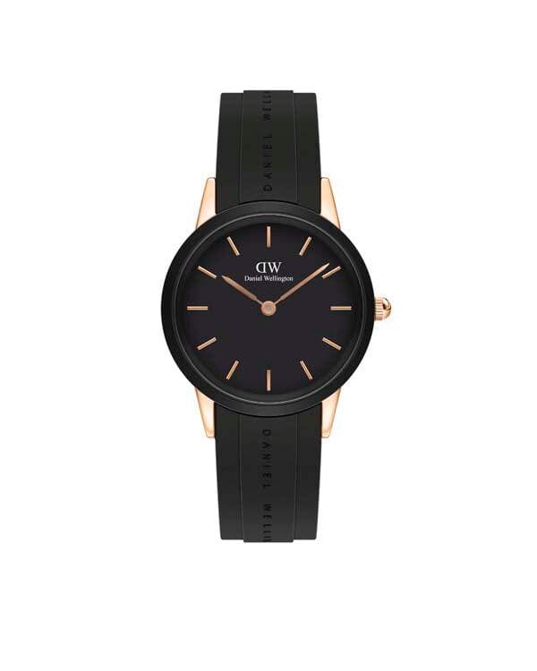 Daniel Wellington Iconic Motion 32 Rose Gold & Black Watch Watches Daniel Wellington 
