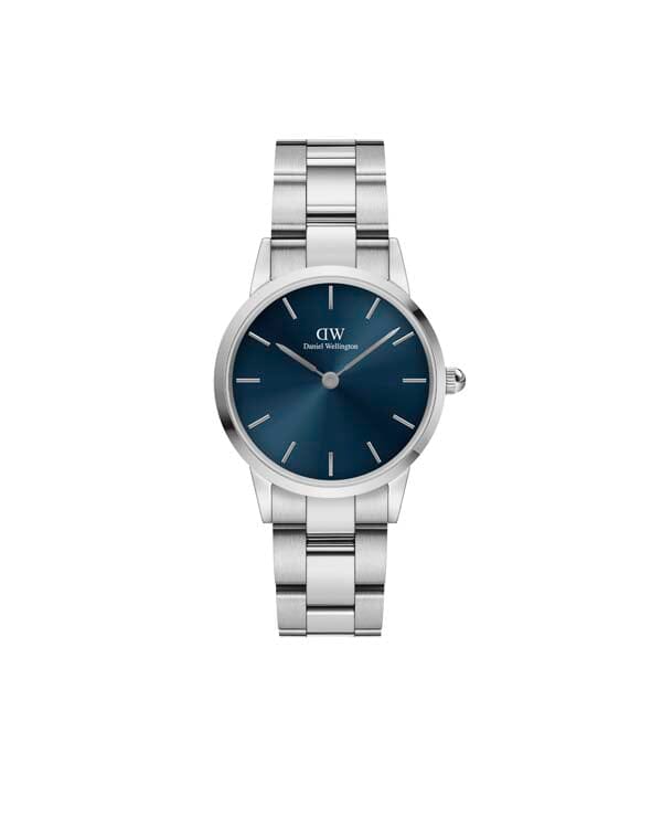 Daniel Wellington Iconic Link Arctic 28 Silver & Blue Watch Watches Daniel Wellington 