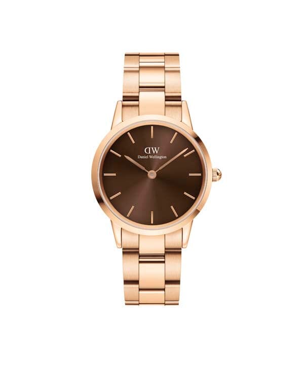 Daniel Wellington Iconic Link Amber 32 Rose Gold & Brown Watch Watches Daniel Wellington 