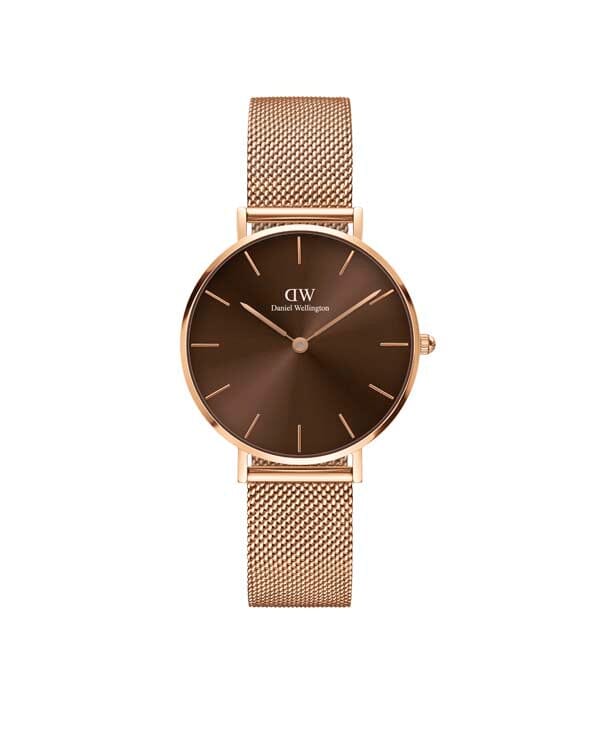 Daniel Wellington Petite Amber 32 Rose Gold & Brown Watch Watches Daniel Wellington 