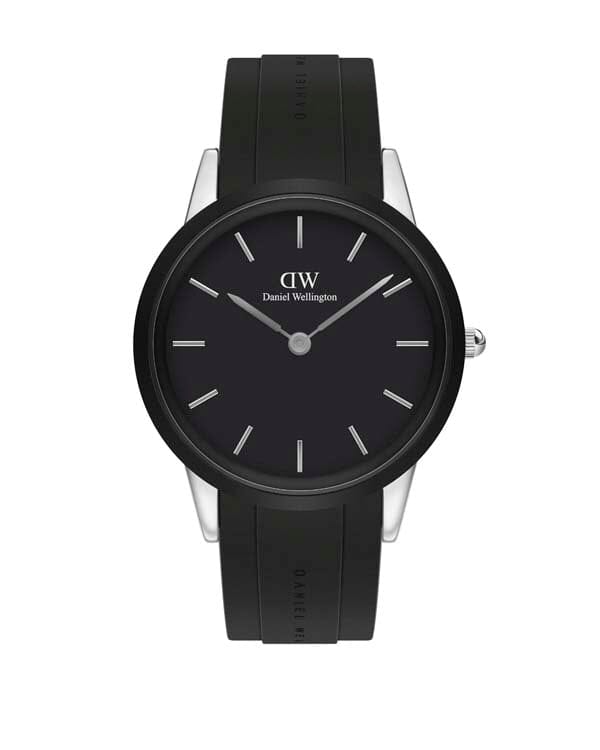 Daniel Wellington Iconic Motion 44 Silver & Black Watch Watches Daniel Wellington 